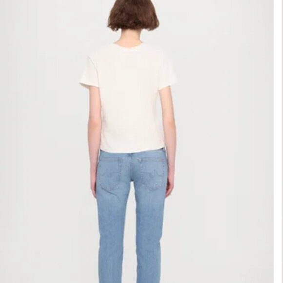 Re/Done Classic Tee Shirt How's Your Love Life Classic White Tee S $160 - Picture 4 of 5